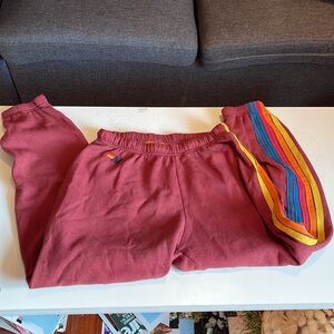 Aviator Nation 5 Stripe Sweatpants Medium